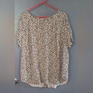 Ava & Viv Cheet Print Blouse